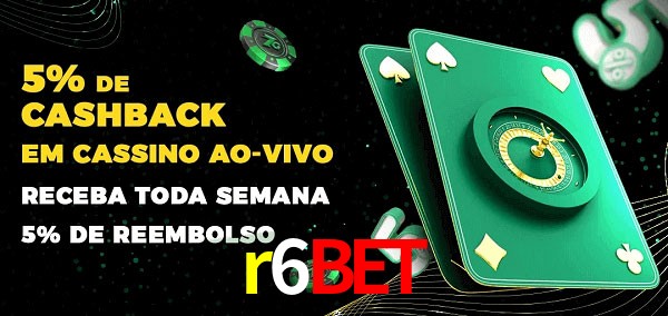 Promoções do cassino ao Vivo r6bet